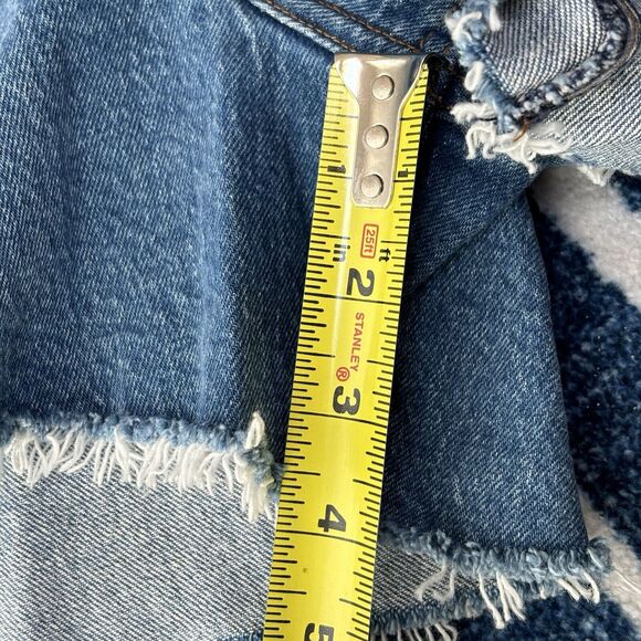 Abercrombie & Fitch 37/24 Women's 4" High Rise The Mom Cut Off Jean Shorts - Picture 5 of 8